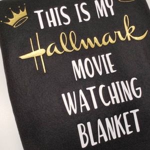 2 item bundle Hallmark throw blanket and socks